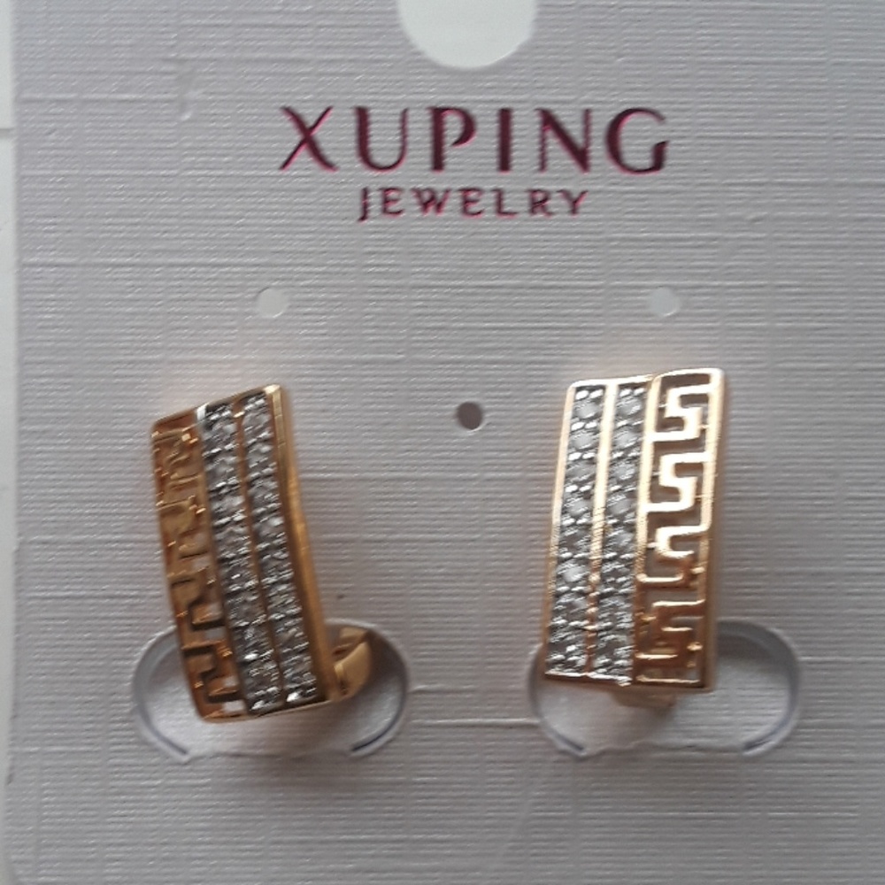 Brand new. Xuping gold tone earrings